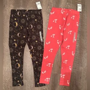 NWT Osh Kosh B’gosh sun Moon butterfly Patterned Leggings Set